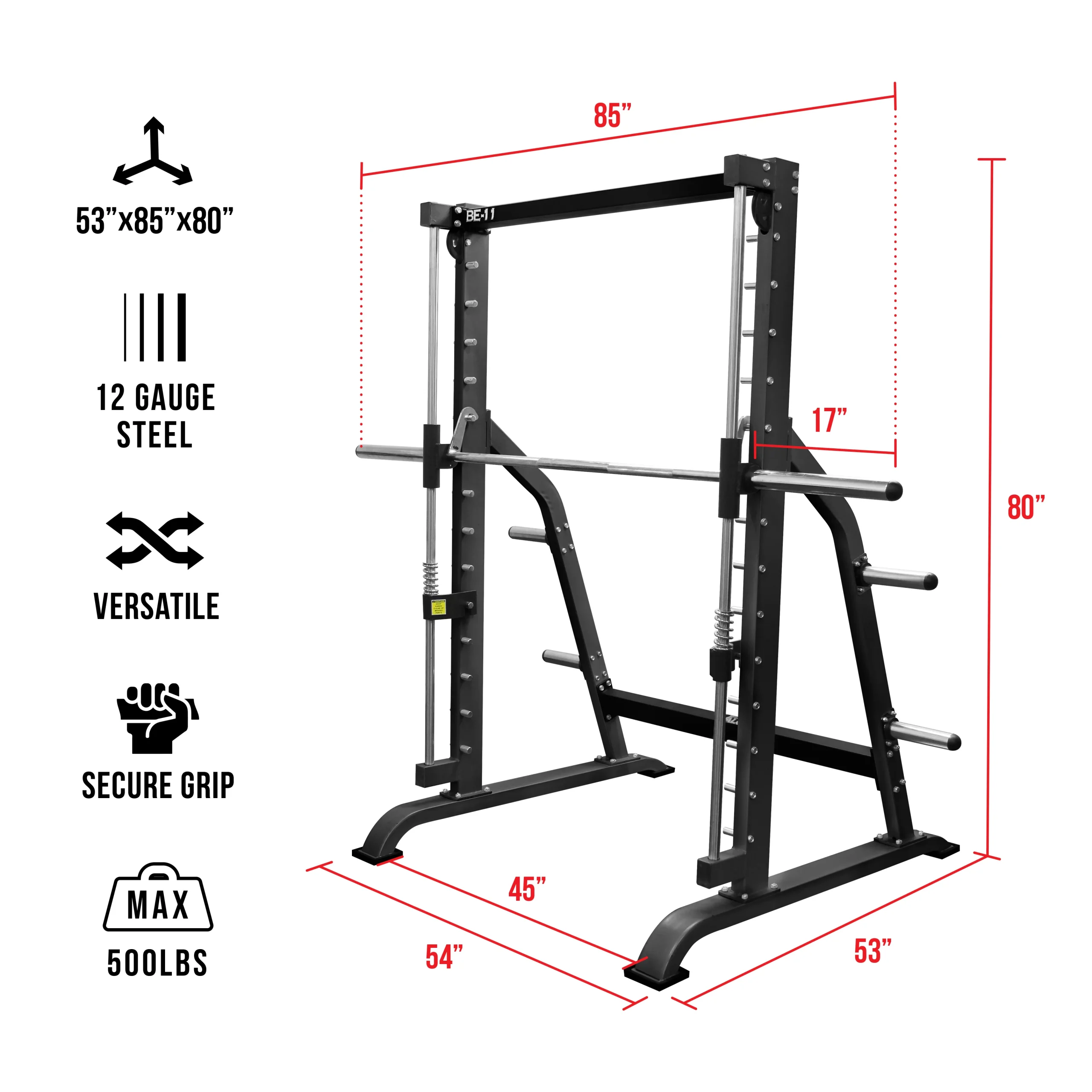 Smith Machine with Olympic Storage Pegs - Image 2