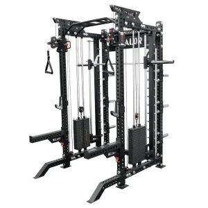 All-in-One Functional Trainer Power Rack with Dual Weight Stacks
