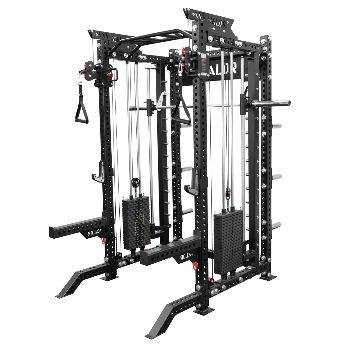 All-in-One Functional Trainer Power Rack with Dual Weight Stacks