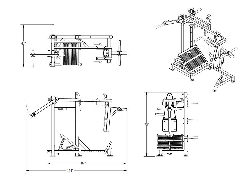 PLATE LOADED I Pendulum Squat - Image 3